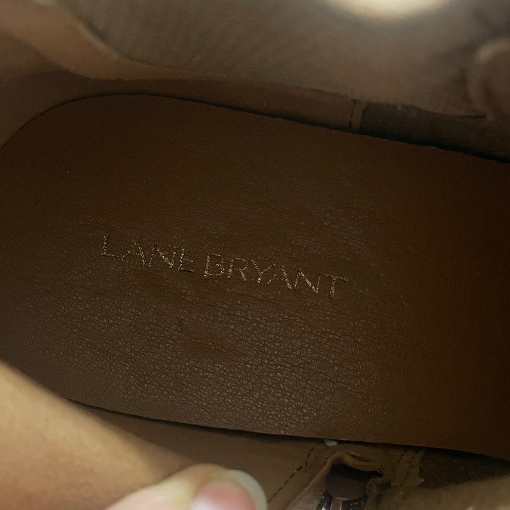 Lane Bryant Brown DreamCloudRugged Side-Buckle Ankle Bootie Sz 10.5 Wide Width - Picture 9 of 9
